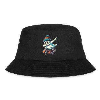 Skateboarding Dabbing Ghost Skateboard Dab - Bucket Hat - black - Front - Lela (165cm)