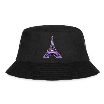 Eiffelturm #9 - Bucket Hat - Schwarz - Vorne - Lela (165cm)