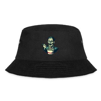 Zombie Ramen Noodles For Scary Movies Japanese - Bucket Hat - black - Front - Lela (165cm)