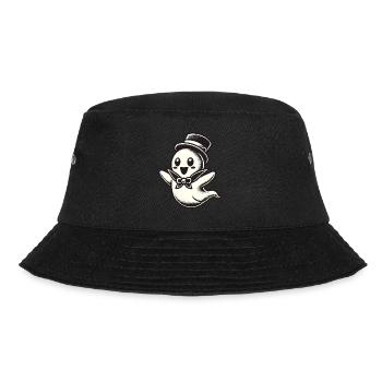 Funny Magician Ghost Cute Halloween - Bucket Hat - black - Front - Lela (165cm)