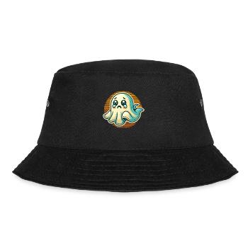 Sad Ghost Funny Ghost Design - Bucket Hat - black - Front - Lela (165cm)