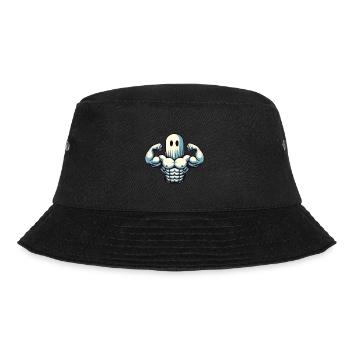 Bodybuilding Ghost Funny Gym Ghost - Bucket Hat - black - Front - Lela (165cm)