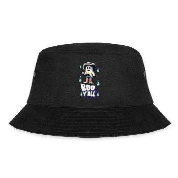 Cowboy Ghosts Boo Y'all Funny Saying Design - Bucket Hat - black - Front - Lela (165cm)
