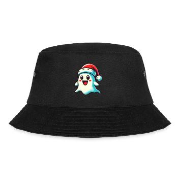 Niedliches Weihnachten Gespenst Last Minute Kostüm - Bucket Hat - Schwarz - Vorne - Lela (165cm)