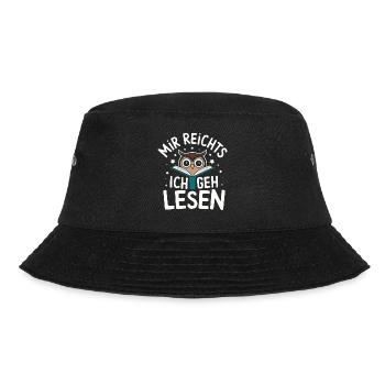 Night Owl Owl Owl Bird - Bucket Hat - black - Front - Lela (165cm)