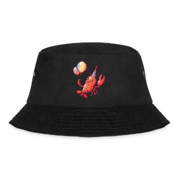 Hummer Krebs Geburtstag Comic - Bucket Hat - Schwarz - Vorne - Lela (165cm)