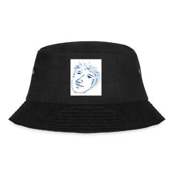 Quick Sketch Portrait Kinky Hair - Bucket Hat - black - Front - Lela (165cm)