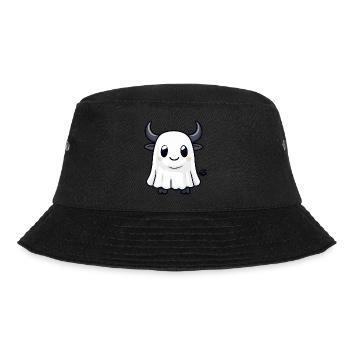 Bull Halloween Funny Ghost - Bucket Hat - black - Front - Lela (165cm)