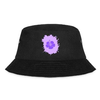 hibiskus klecks - Bucket Hat - Schwarz - Vorne - Lela (165cm)