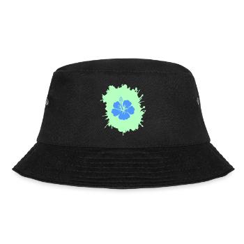 hibiskus klecks - Bucket Hat - Schwarz - Vorne - Lela (165cm)