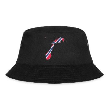 Norway flag in Norway map - Bucket Hat - black - Front - Lela (165cm)