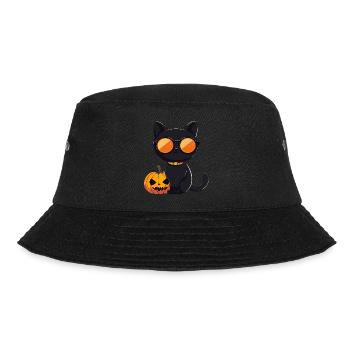 Cat Halloween Hangover Sunglasses - Bucket Hat - black - Front - Lela (165cm)