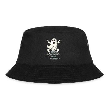 Lustiger Gespenster Spruch Retro Kostüm - Bucket Hat - Schwarz - Vorne - Lela (165cm)