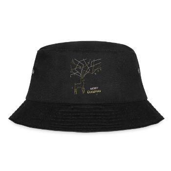 Hirsch filigran, Merry Christmas - Bucket Hat - Schwarz - Vorne - Lela (165cm)