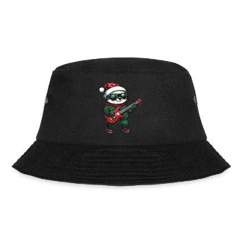 Sloth Christmas Guitar - Bucket Hat - black - Front - Lela (165cm)
