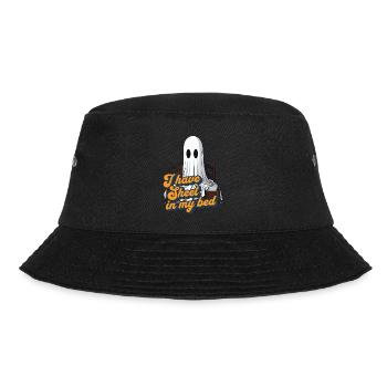 Drap d’Halloween au lit drôle de dicton - Bob - noir - Devant - Lela (165cm)