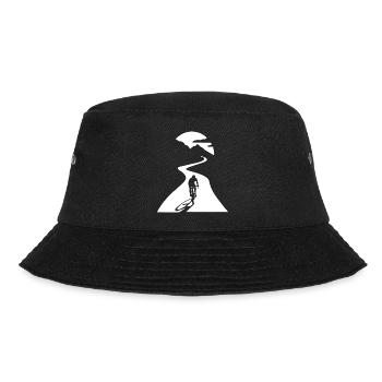 Cyclists in the moonlight - Bucket Hat - black - Front - Lela (165cm)