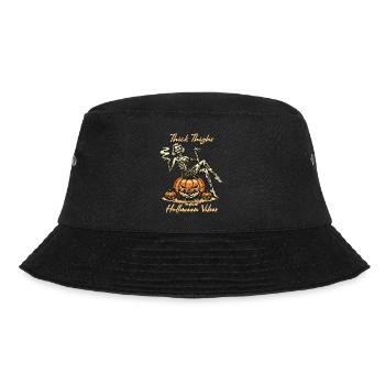 Lustiges Halloween Mit Thick Thighs Und Halloween - Bucket Hat - Schwarz - Vorne - Lela (165cm)