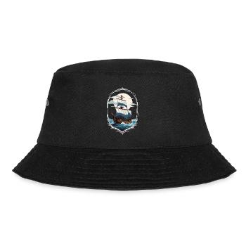 Adventurous Sailing Ship Motif - Bucket Hat - black - Front - Lela (165cm)