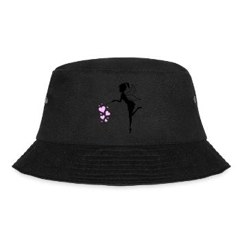 fee elfe herzen - Bucket Hat - Schwarz - Vorne - Lela (165cm)