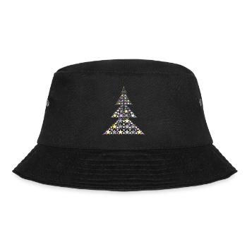 Festlicher Weihnachtsbaum - Bucket Hat - Schwarz - Vorne - Lela (165cm)