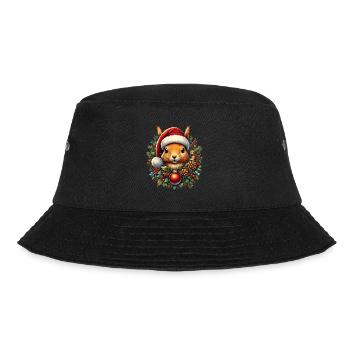 Écureuil de Noël avec chapeau et boule - Bob - noir - Devant - Lela (165cm)