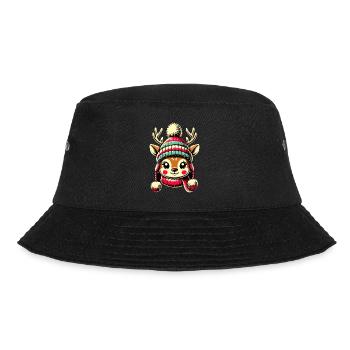 Adorable Vintage Design Christmas - Bucket Hat - black - Front - Lela (165cm)