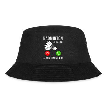 Badminton ruft Federball - Bucket Hat - Schwarz - Vorne - Lela (165cm)