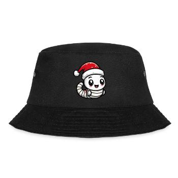 Wurm Weihnachten Christmas - Bucket Hat - Schwarz - Vorne - Lela (165cm)