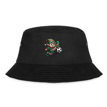 Weihnachtself Fußball Abenteuer - Bucket Hat - Schwarz - Vorne - Lela (165cm)