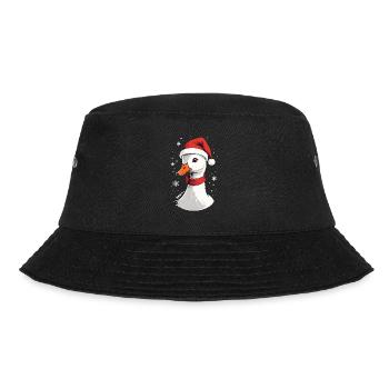 Canard de Noël avec chapeau et flocons de neige - Bob - noir - Devant - Lela (165cm)