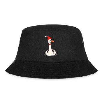 Oie de Noël avec chapeau de Noël - Bob - noir - Devant - Lela (165cm)