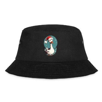 Canard festif avec chapeau de Père Noël - Bob - noir - Devant - Lela (165cm)