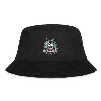 Fröhlicher Pinguin Mit Rentiergeweih Und - Bucket Hat - Schwarz - Vorne - Lela (165cm)