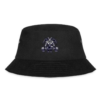 Weihnachtlicher Krampus Bodybuilder Muskeltraining - Bucket Hat - Schwarz - Vorne - Lela (165cm)