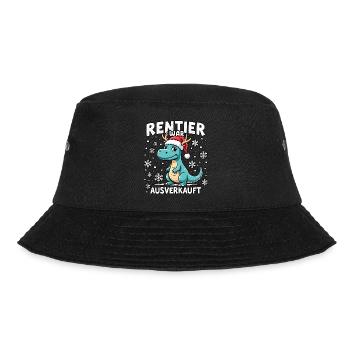 Dino Rentier war ausverkauft - Bucket Hat - Schwarz - Vorne - Lela (165cm)