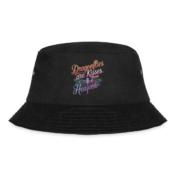 Libelle Libellen Insekten Natur - Bucket Hat - Schwarz - Vorne - Lela (165cm)