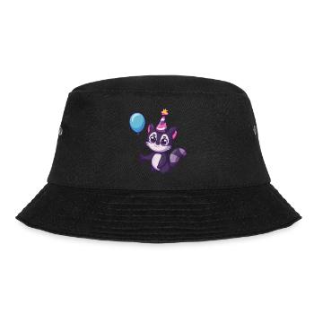 Skunk Birthday Comic Cute - Bucket Hat - black - Front - Lela (165cm)