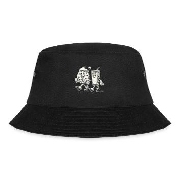 toFröhliche Weihnachten Mit Keks Und Milch - Bucket Hat - Schwarz - Vorne - Lela (165cm)