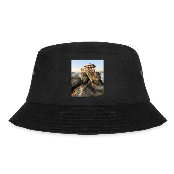 Hütte mit Aussicht - Bucket Hat - Schwarz - Vorne - Lela (165cm)