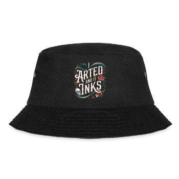 I Arted And It Inks 9 - Bucket Hat - Schwarz - Vorne - Lela (165cm)