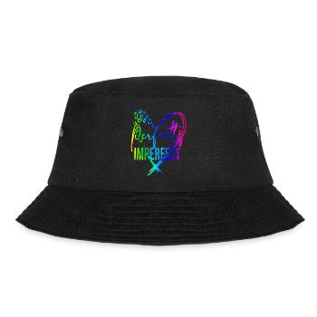 happy quotes positive quote cute love positivity - Bucket Hat - black - Front - Lela (165cm)