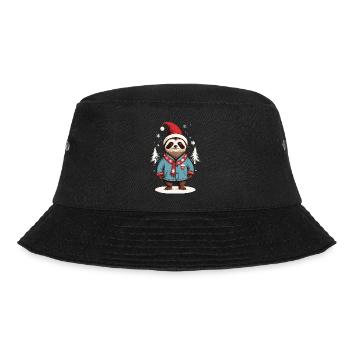 Paresseux de Noël avec chapeau et écharpe - Bob - noir - Devant - Lela (165cm)