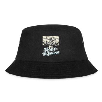Frosty the Swoleman Snowman Winter Fitness - Bucket Hat - black - Front - Lela (165cm)