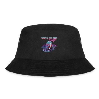 Santa Claus Go-Kart Retro Vaporwave Style - Bucket Hat - black - Front - Lela (165cm)