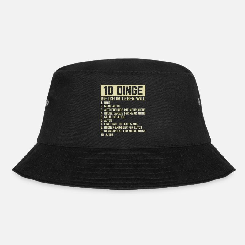 Auto Tuning Schrauber - Bucket Hat - Schwarz
