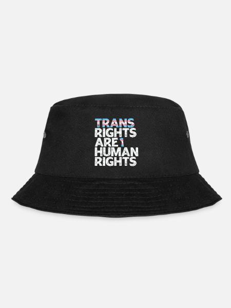 Trans-Rechte sind Menschenrechte - Bucket Hat - Schwarz