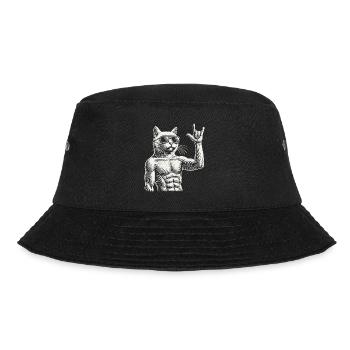 Rock Music Heavy Metal Cat Festival - Bucket Hat - black - Front - Lela (165cm)
