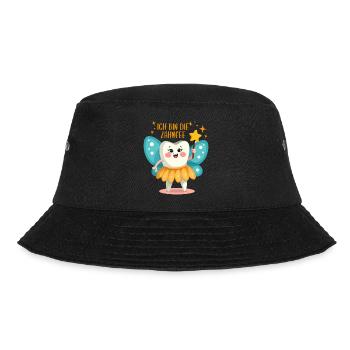 Ich bin die Zahnfee Kostüm - Karneval Fasching - Bucket Hat - Schwarz - Vorne - Lela (165cm)