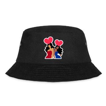 Galentine's Day 2026 Mädchen - Bucket Hat - Schwarz - Vorne - Lela (165cm)